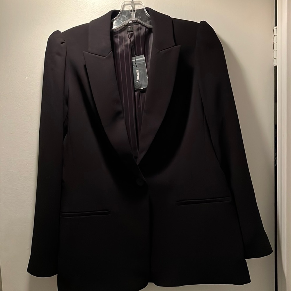 Black suit jacket size small Express NWT